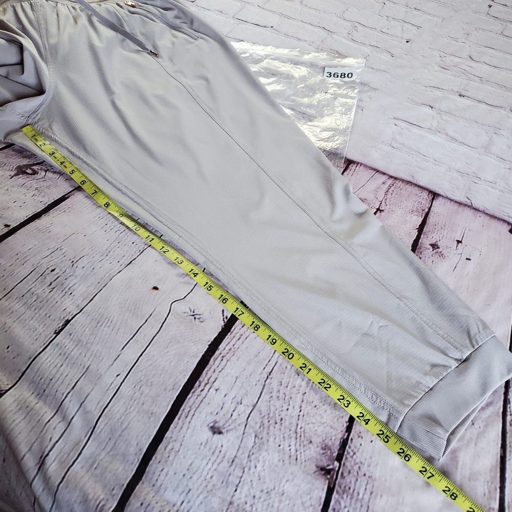 Lightweight Jogger Pants Pull-on Elastic Waist Zip Pockets Drawstring Nylon 2XL - Picture 11 of 11